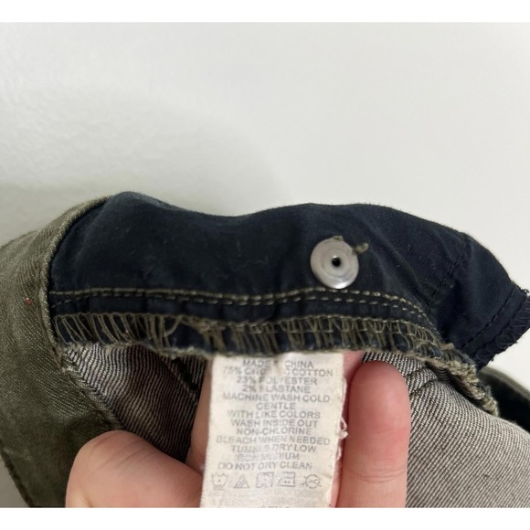 Prana Wm 8/29 Army‎ Dark Green Jeans Hiking Outdoors Utility Gorpcore Camp Y2k - Picture 7 of 9